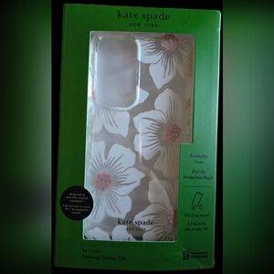 NWT Kate Spade White Floral Protective Case with Pink Accents By Casemate